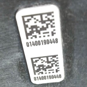 QR Code Baskılı Alüminyum Etiket 